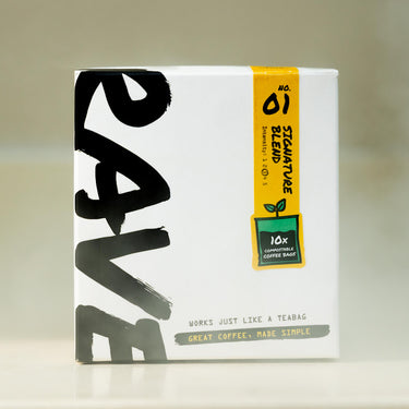 Rave Coffee Compostable Coffee Bag Box